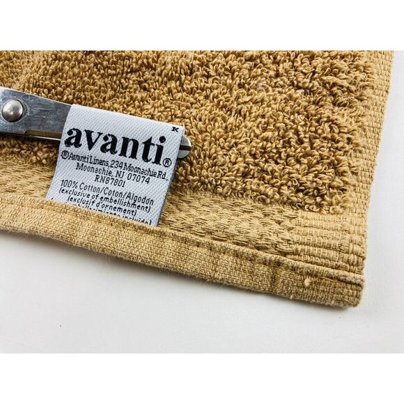 Avanti Kokopelli Bath Body Towel Gold Nutmeg Blue Orange Velour Style Fabric Bot - Picture 5 of 11